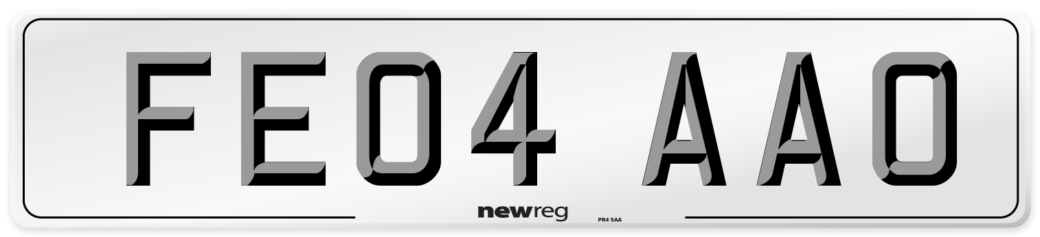 FE04 AAO Number Plate from New Reg